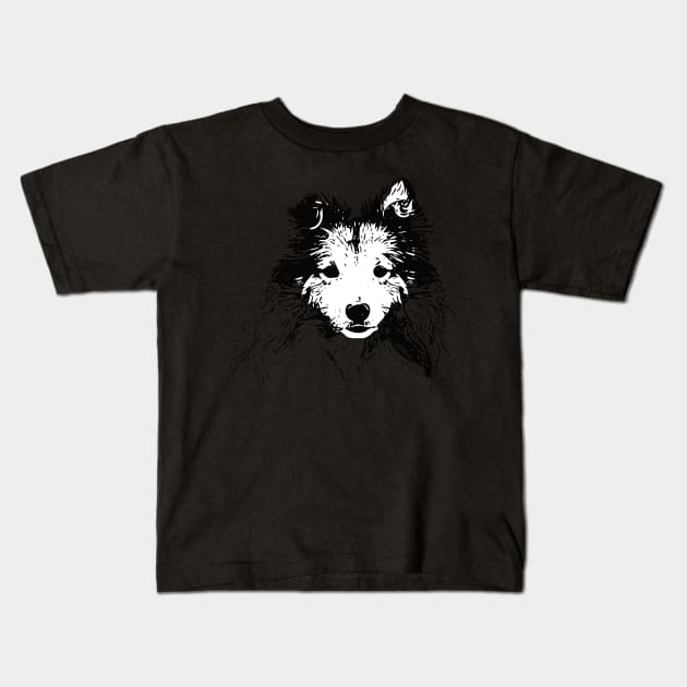 Shetland Sheepdog - Sheltie Christmas Gifts Kids T-Shirt by DoggyStyles